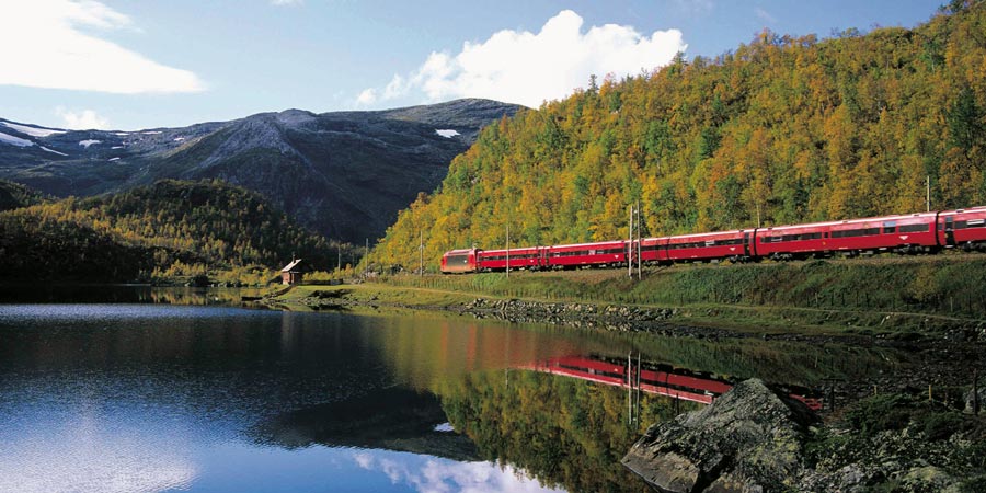 Riding across the Norwegian wilderness on the Bergen Railway