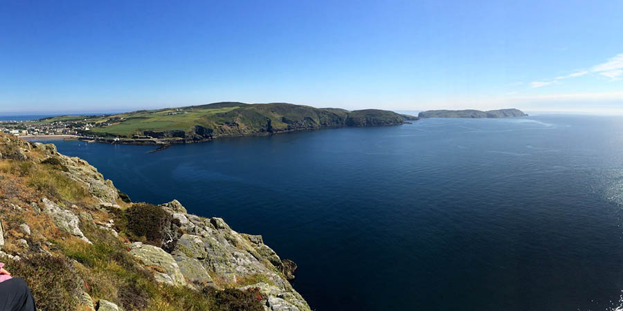 Admiring the beauty of the Calf of Man